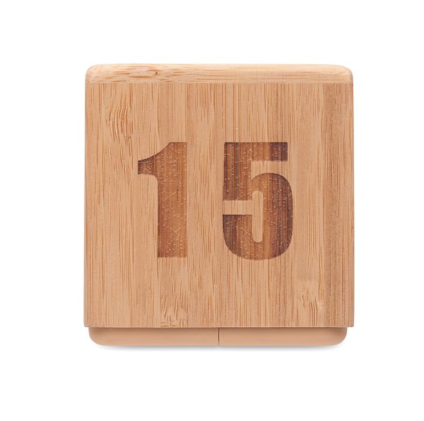 Zeitwürfel Bambus Fendri