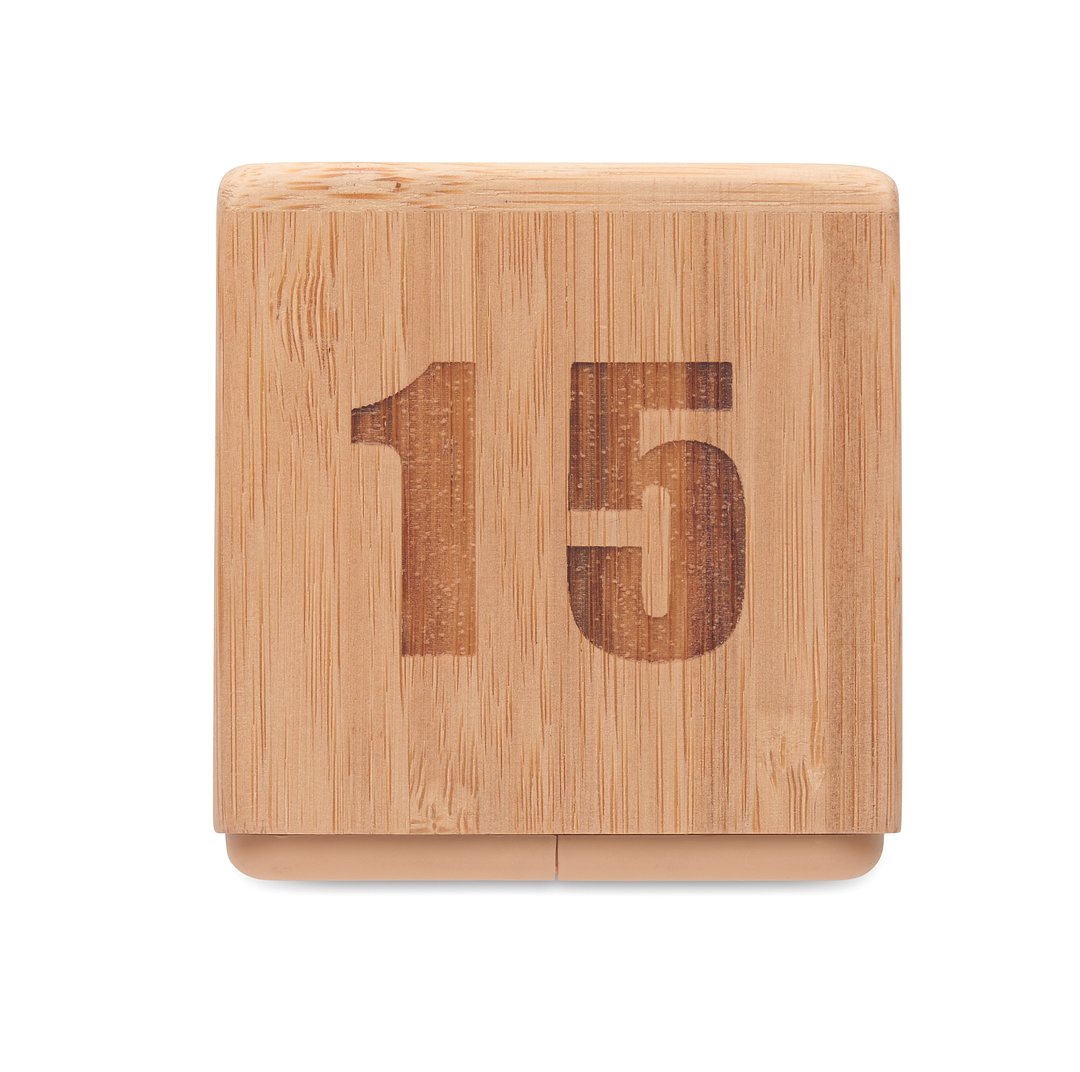 Zeitwürfel Bambus Fendri