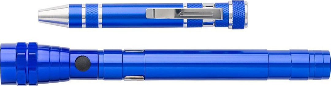 Taschenlampe und Schraubendreher Nelvezian | Aluminium | 2-in-1