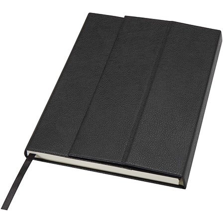 A5 Hardcover Notizbuch aus recyceltem Leder - Lütha