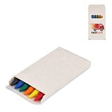 6 Buntstifte in einer Schachtel aus recyceltem Milchkarton Ferdi