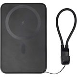 5000 mAh Powerbank aus recyceltem Kunststoff mit Magnetverschluss und Lanyard - Luren