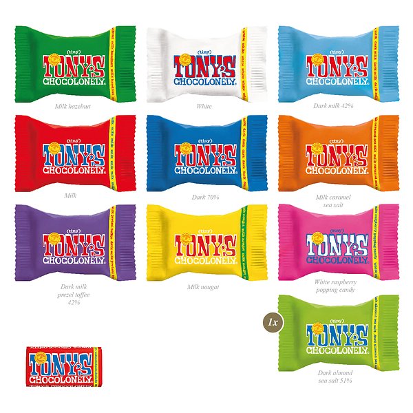 Werbe-Klappkarte mit süsser Füllung