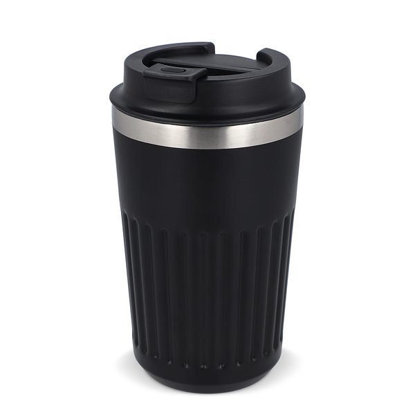 Recycelter Edelstahl-Thermobecher für Kaffee zum Mitnehmen, 400 ml Natianng