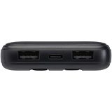 10 W 10.000 mAh Powerbank aus recyceltem Kunststoff mit 2 integrierten Kabeln - Adrina