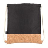 Kordelzugbeutel R-PET &amp; Kork 35 x 40cm Steie