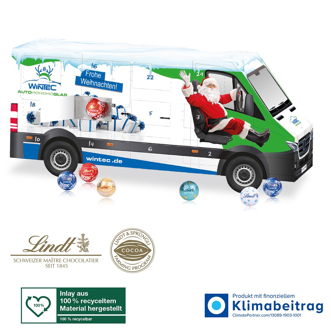 3D Adventskalender Lindt „Transporter“