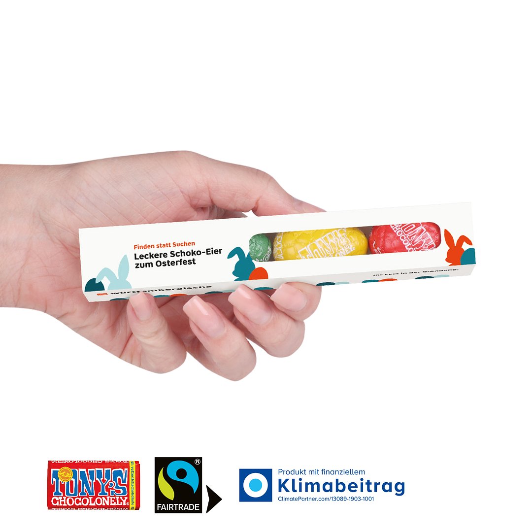 Eier-Parade mit Tony´s Schokolade
