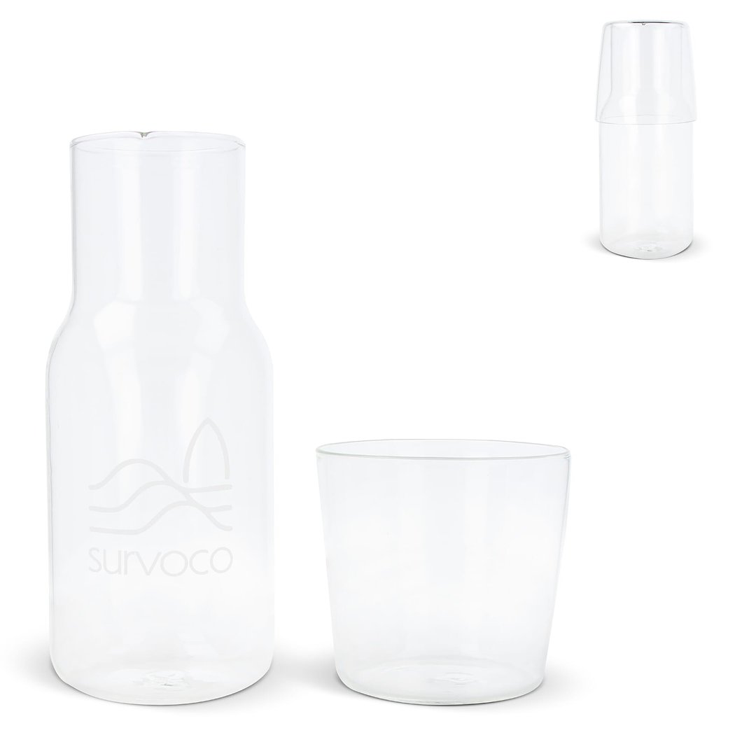 Karaffe 550ml und Trinkglas 250ml Set Mungin