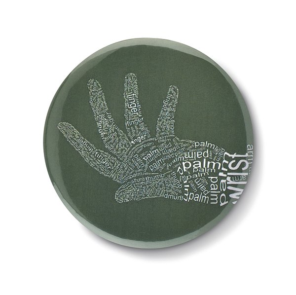 Badge mit Make-up Spiegel Giandy