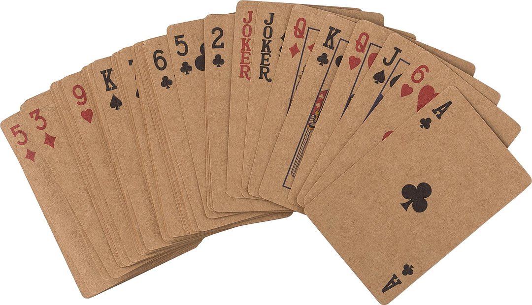 Kartenspiele aus recyceltem Papier Raminat