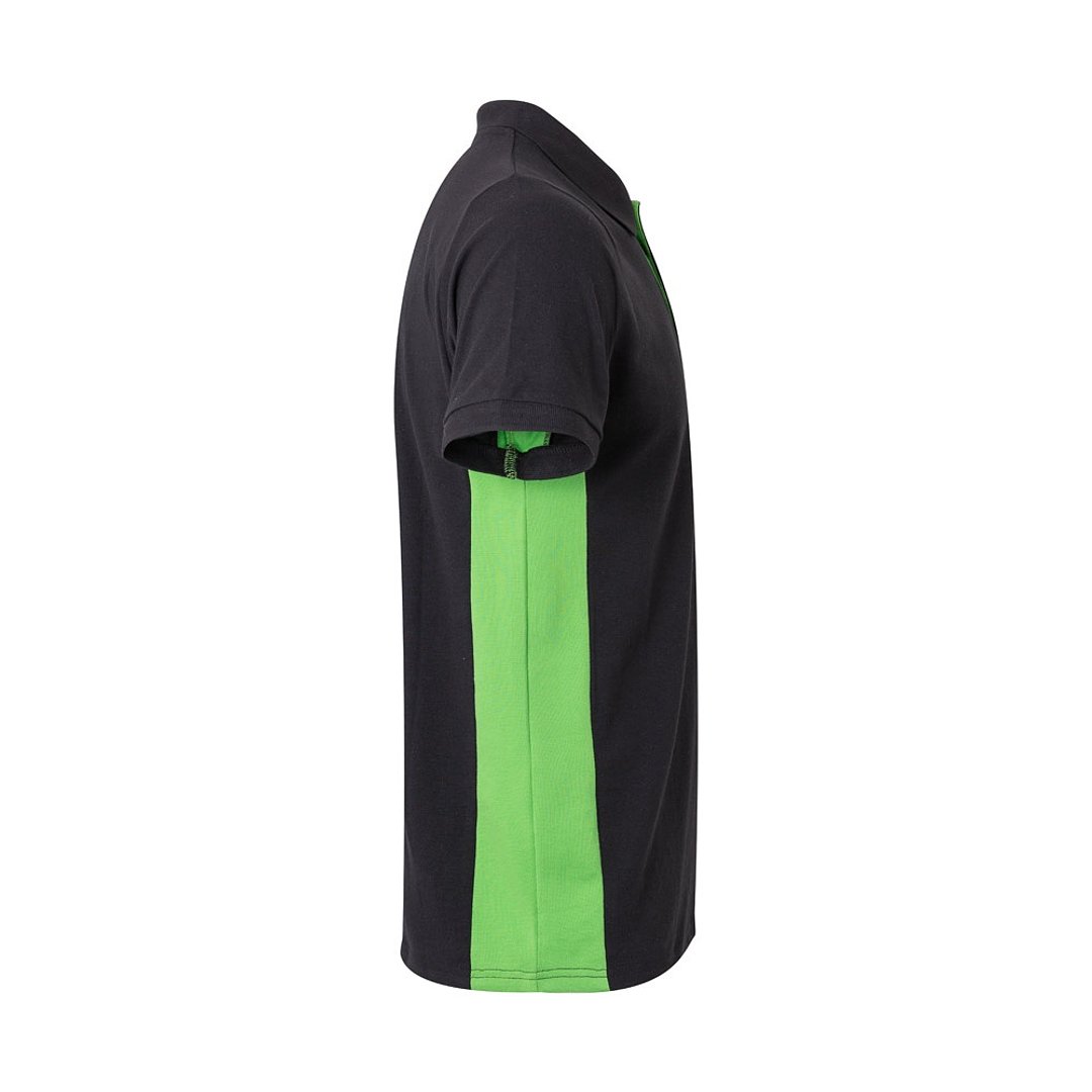 Zweifarbiges Piqué-Poloshirt (180 g/m²), kurzärmelig, aus Baumwolle (60%) und Polyester (40%) Buorli