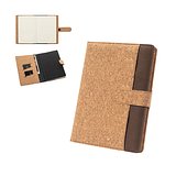 Mappe A5 aus Kork und recyceltem Polyester (100 % rPET) mit abnehmbarem Notizblock Uorinatht