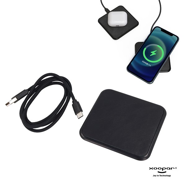 Iné Wireless Fast Charger - Recycled Leather 15W Marazenco