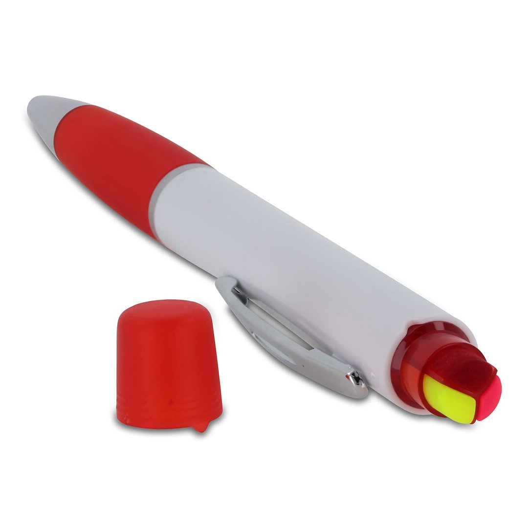 Kugelschreiber Hawaii mit dreifarbigem Textmarker Loldina