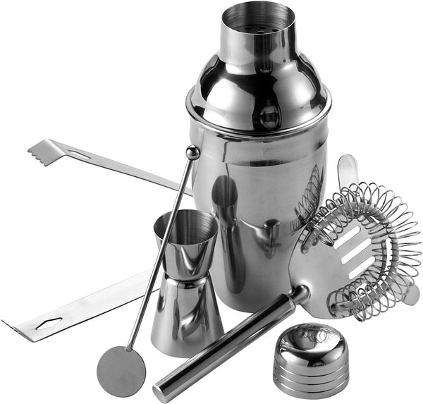 Cocktailshaker-Set aus Edelstahl Duris