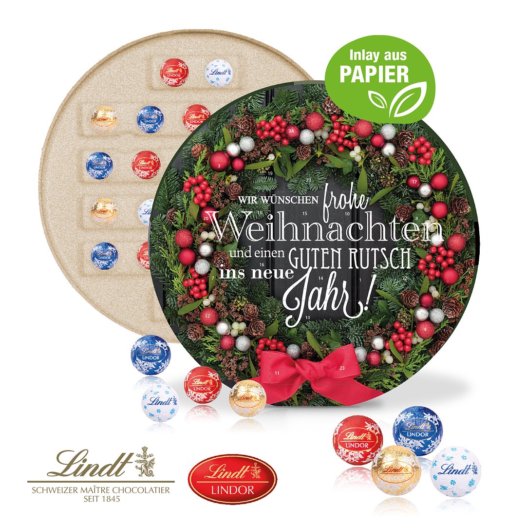 Adventskalender "Centro" mit Lindt Schokolade
