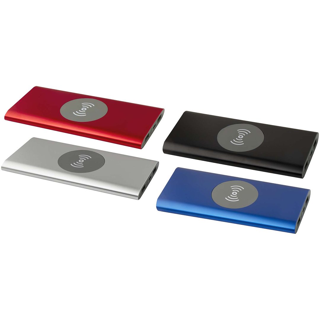 8000 mAh Typ-C kabellose Powerbank aus recyceltem Aluminium - Giama