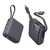 Nova Powerbank 22,5 W Power Delivery mit integrierten Kabeln 10.000 mAh Ainatha