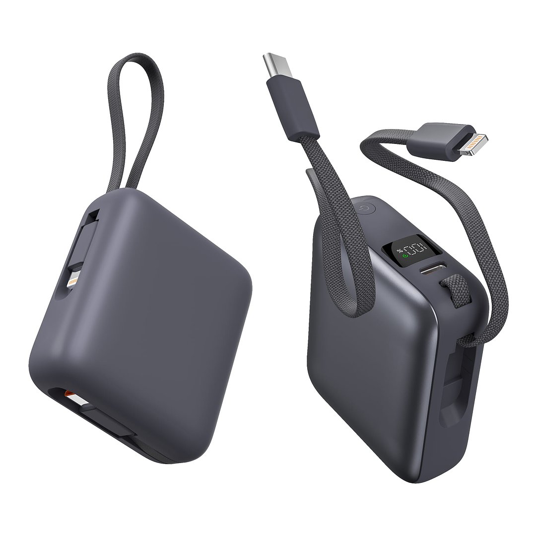 Nova Powerbank 22,5 W Power Delivery mit integrierten Kabeln 10.000 mAh Ainatha