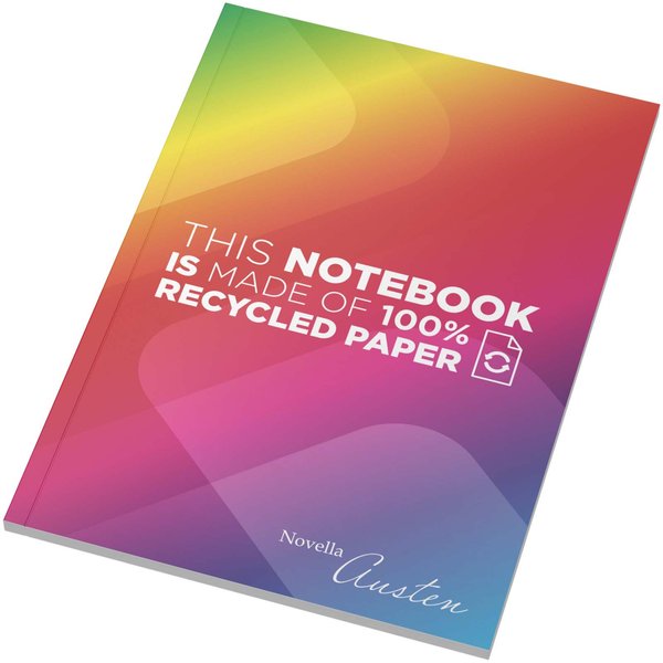 Austen A5 recyceltes Softcover Notizbuch– 50 Blatt liniert - Walta