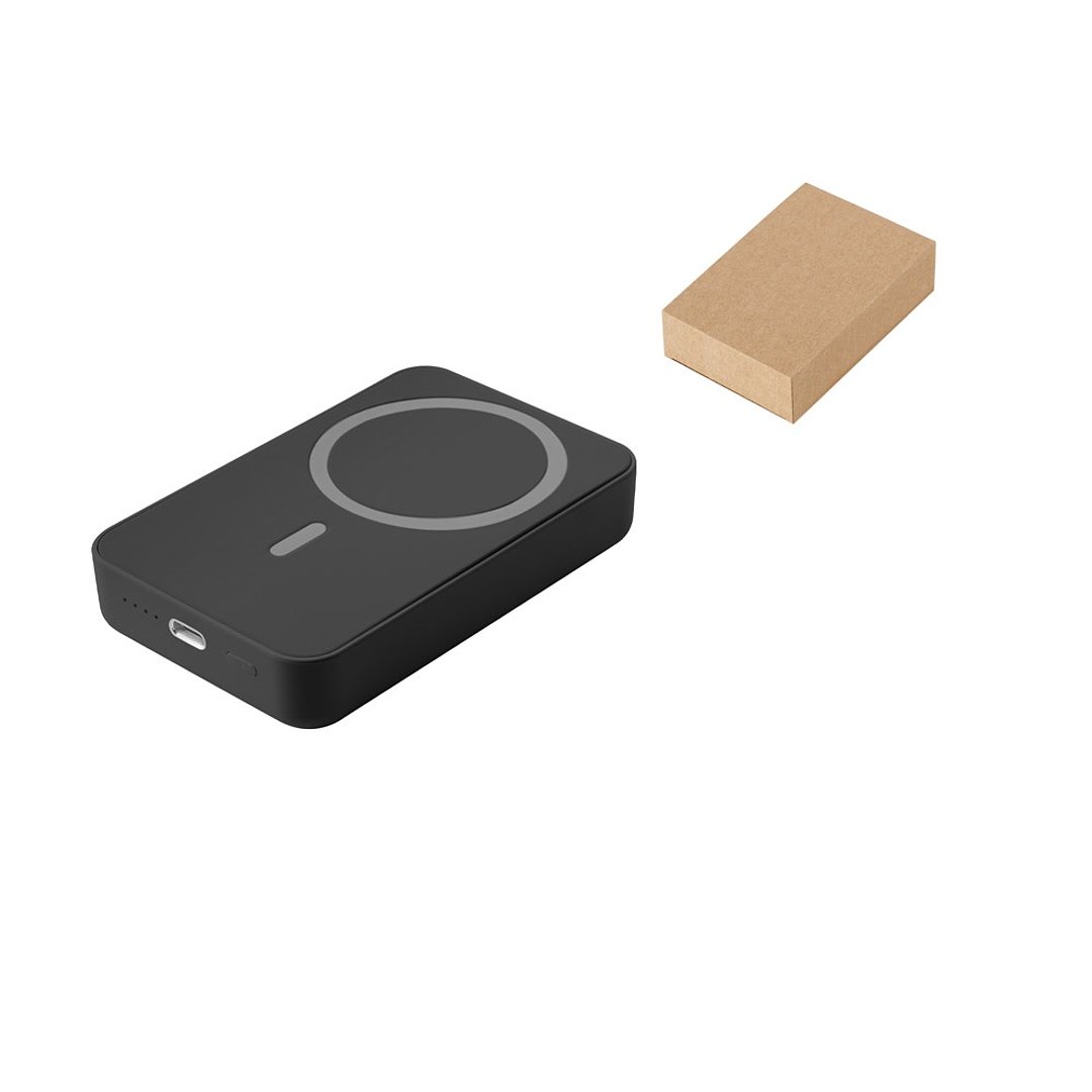 Magnetische Powerbank mit 10'000 mAh und superschnellem kabellosem Ladegerät (15 W) aus 100% rABS Paunsen