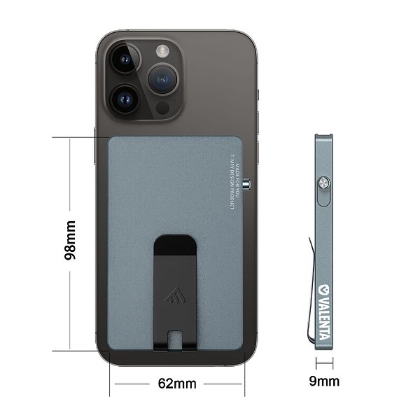 Cardprotector Aluminium Magsafe with money clip Palta