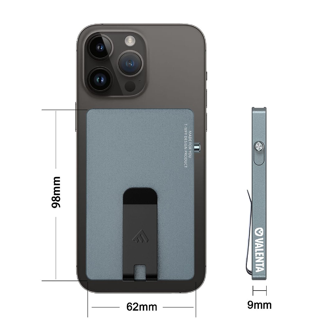 Cardprotector Aluminium Magsafe with money clip Palta