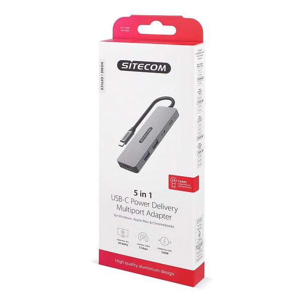 5 in 1 USB-C Power Delivery Multiport Adapter Utzat