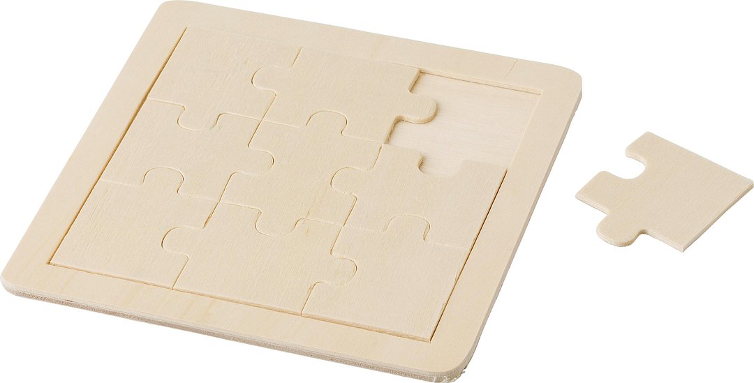 Neunteiliges Puzzle aus Holz Ingia