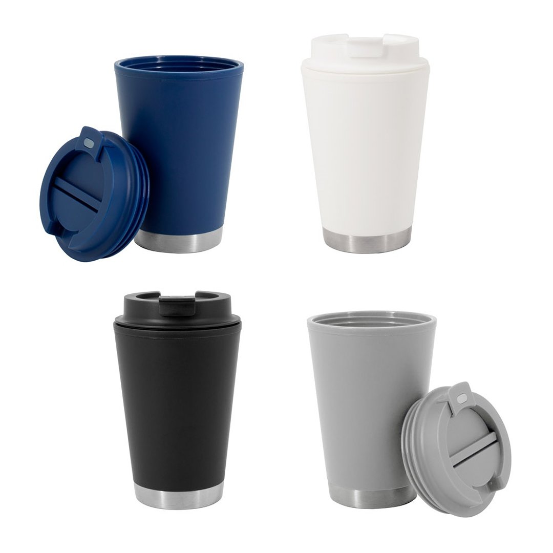Doppelwandiger, auslaufsicherer Reisebecher aus PP Beate