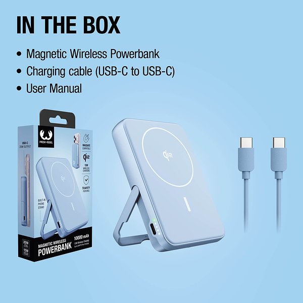 Kabellose Powerbank 10000 mAh kompatibel mit MagSafe Vinatin