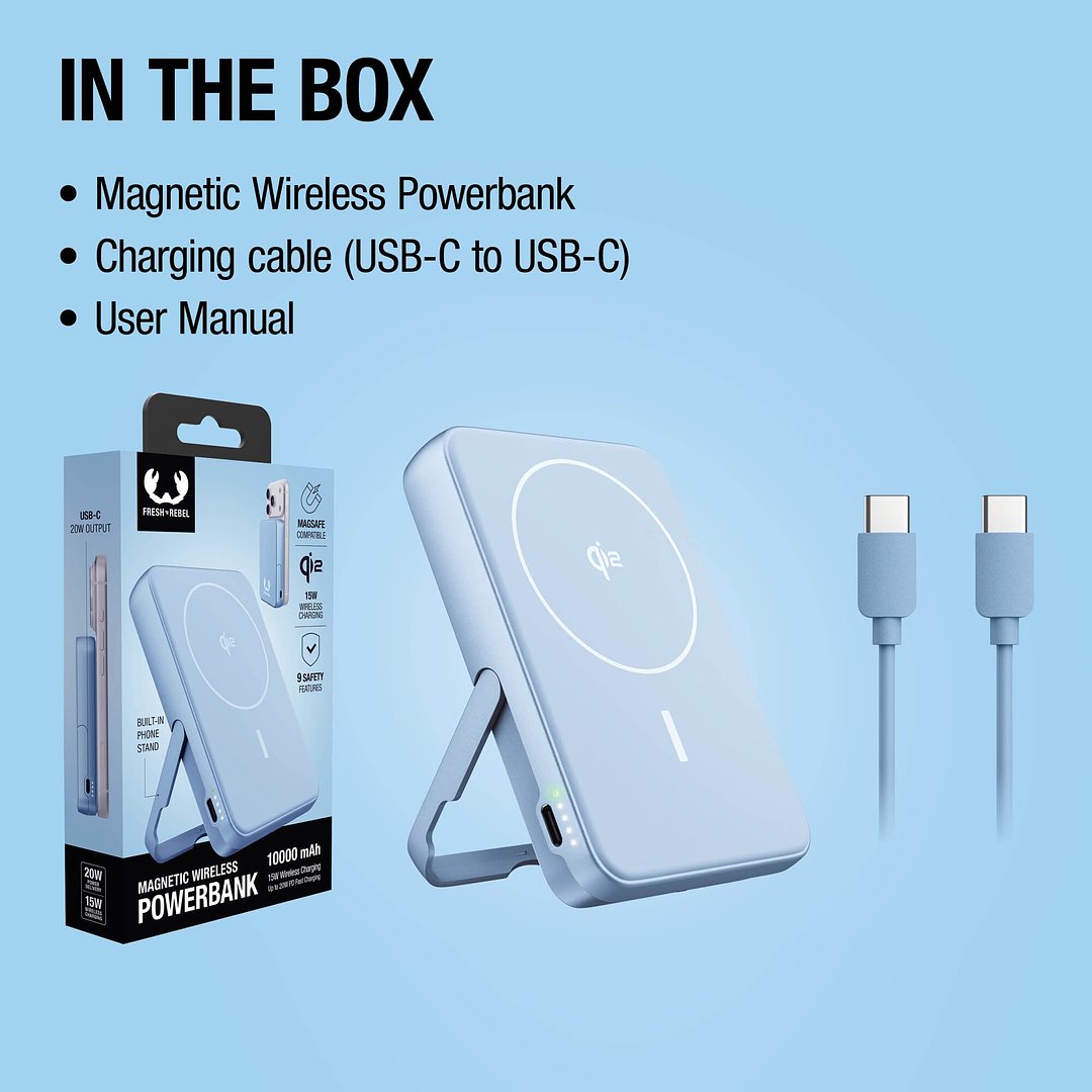 Kabellose Powerbank 10000 mAh kompatibel mit MagSafe Vinatin