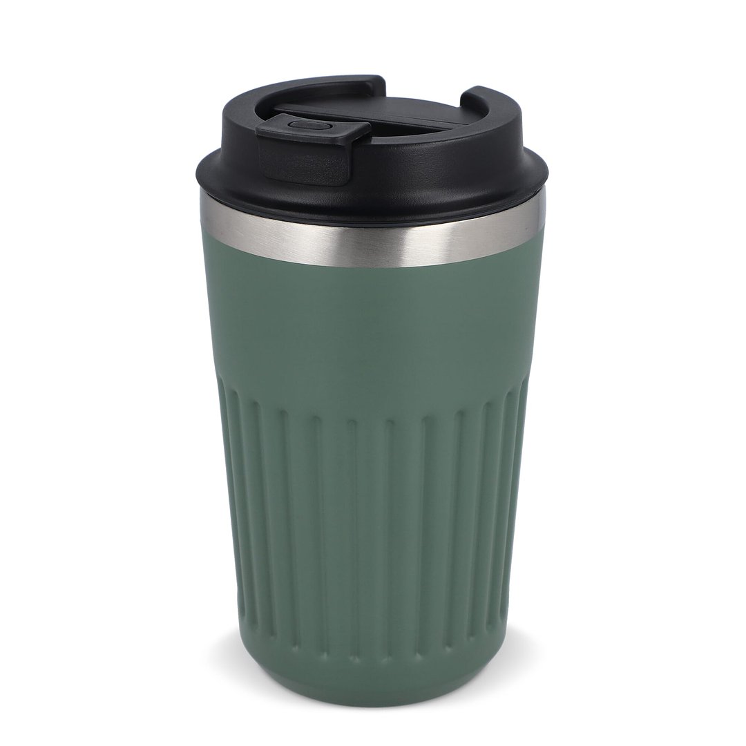 Recycelter Edelstahl-Thermobecher für Kaffee zum Mitnehmen, 400 ml Natianng
