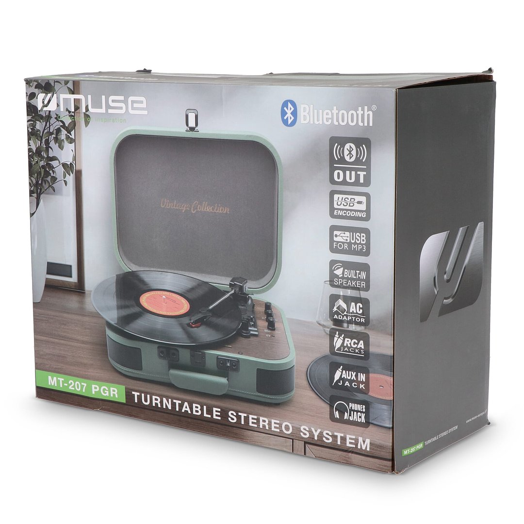 Vintage Plattenspieler mit BT-Ausgang Fens