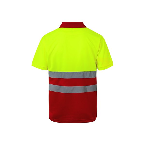 Zweifarbiges Poloshirt im Bird-Eye-Design (160g/m²) mit kurzen Ärmeln, aus Polyester (100%) Mudyli