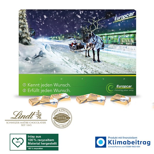 Wand-Adventskalender Lindt „Select Edition“