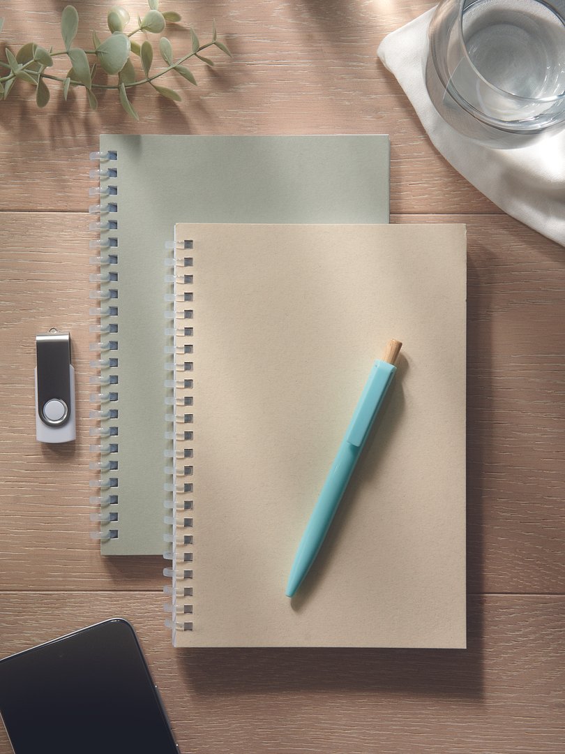 DIN A5 Notizbuch Karton Helinan