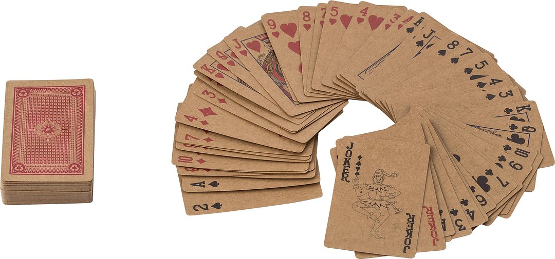 Kartenspiele aus recyceltem Papier Raminat