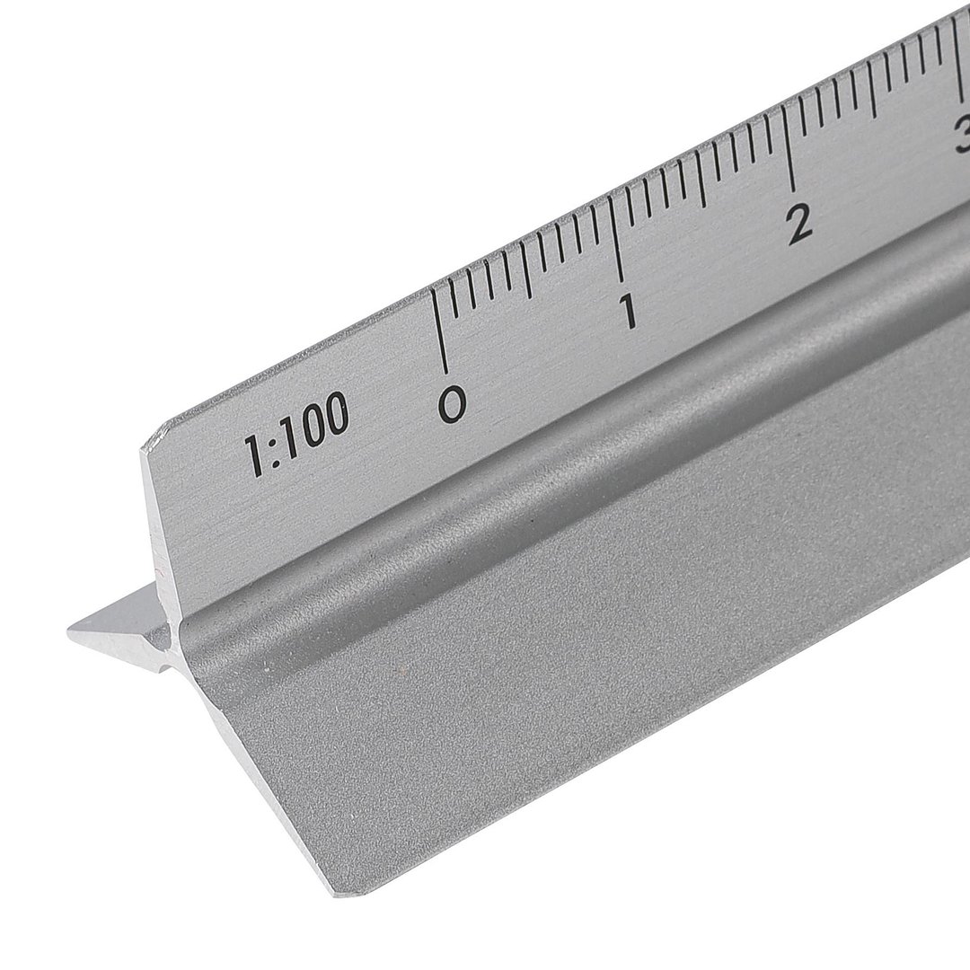 Aluminium-Dreiecklineal 30 cm Warjat