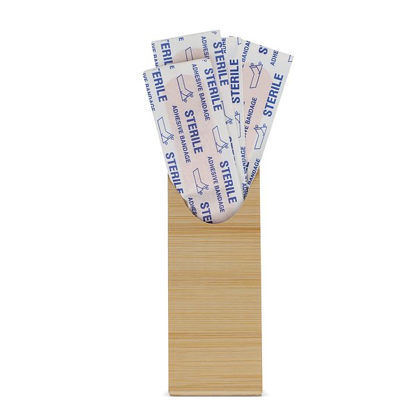 Pflaster in Bambusbox Duriköbi