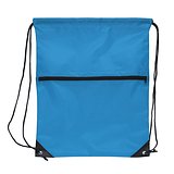 Kordelzugtasche 210T R-PET mit Reißverschluss Rueli