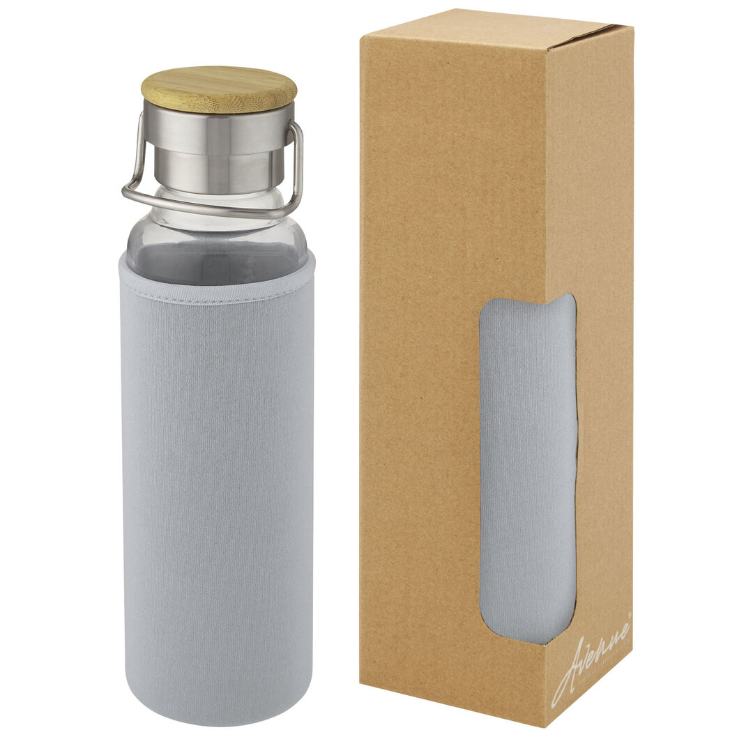 660 ml Glasflasche mit Neoprenhülle - Menco