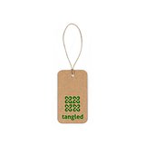 Rechteckiges Etikett aus 100% Recyclingpapier (700 g/m²) Rudineta