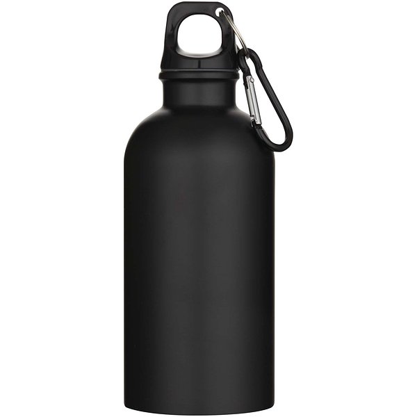 400 ml matte RCS-zertifizierte einwandige Trinkflasche aus recyceltem Edelstahl mit Karabinerhaken - Trudi
