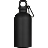 400 ml matte RCS-zertifizierte einwandige Trinkflasche aus recyceltem Edelstahl mit Karabinerhaken - Trudi