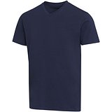 Kurzärmeliges T-Shirt V-Ausschnitt aus 200 g/m² Bio Baumwolle (OCS), unisex - Benina