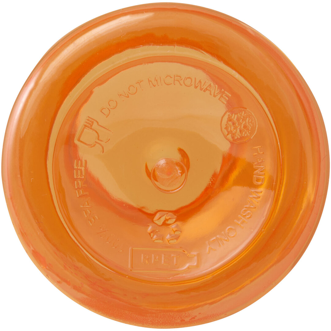 400 ml RCS-zertifizierte Trinkflasche aus recyceltem Kunststoff mit Karabiner - Emerik