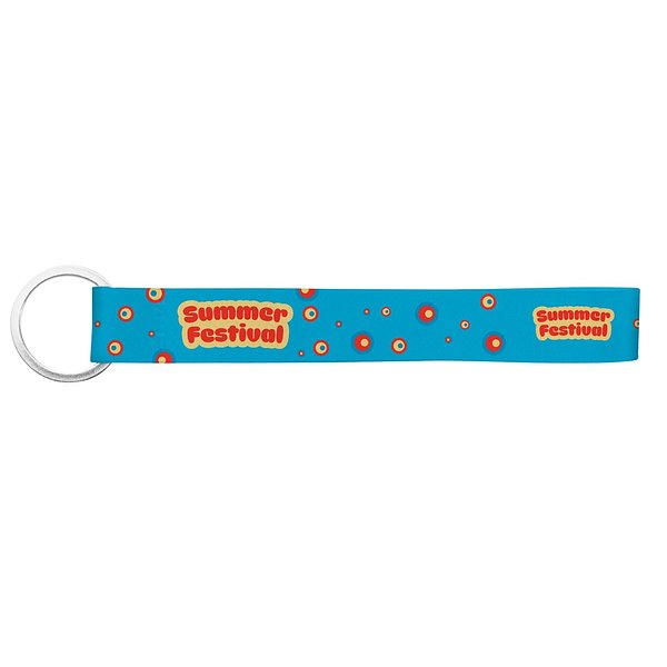 Kurzes Lanyard aus Polyester mit Ring, geeignet für Sublimation Aitarlia