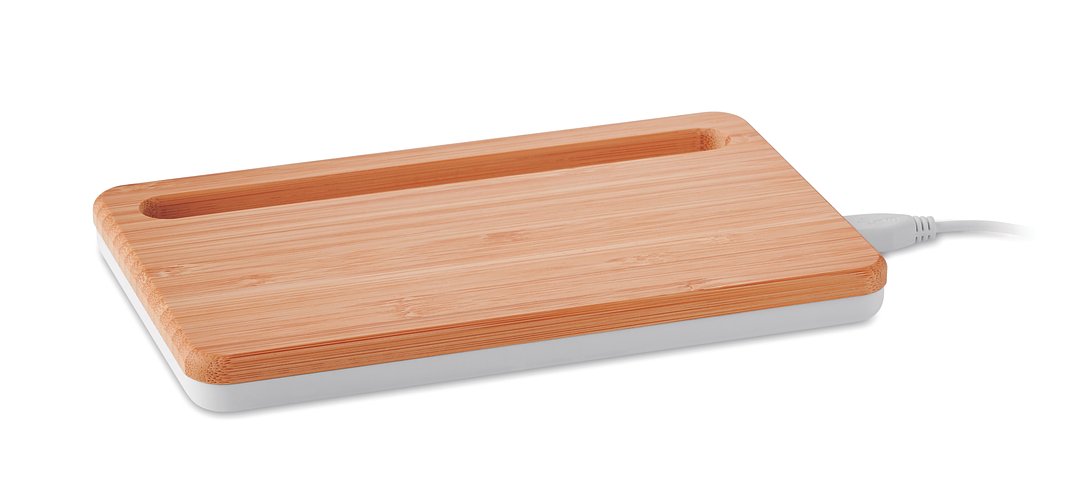 Induktive Ladestation Bambus Retiamuna